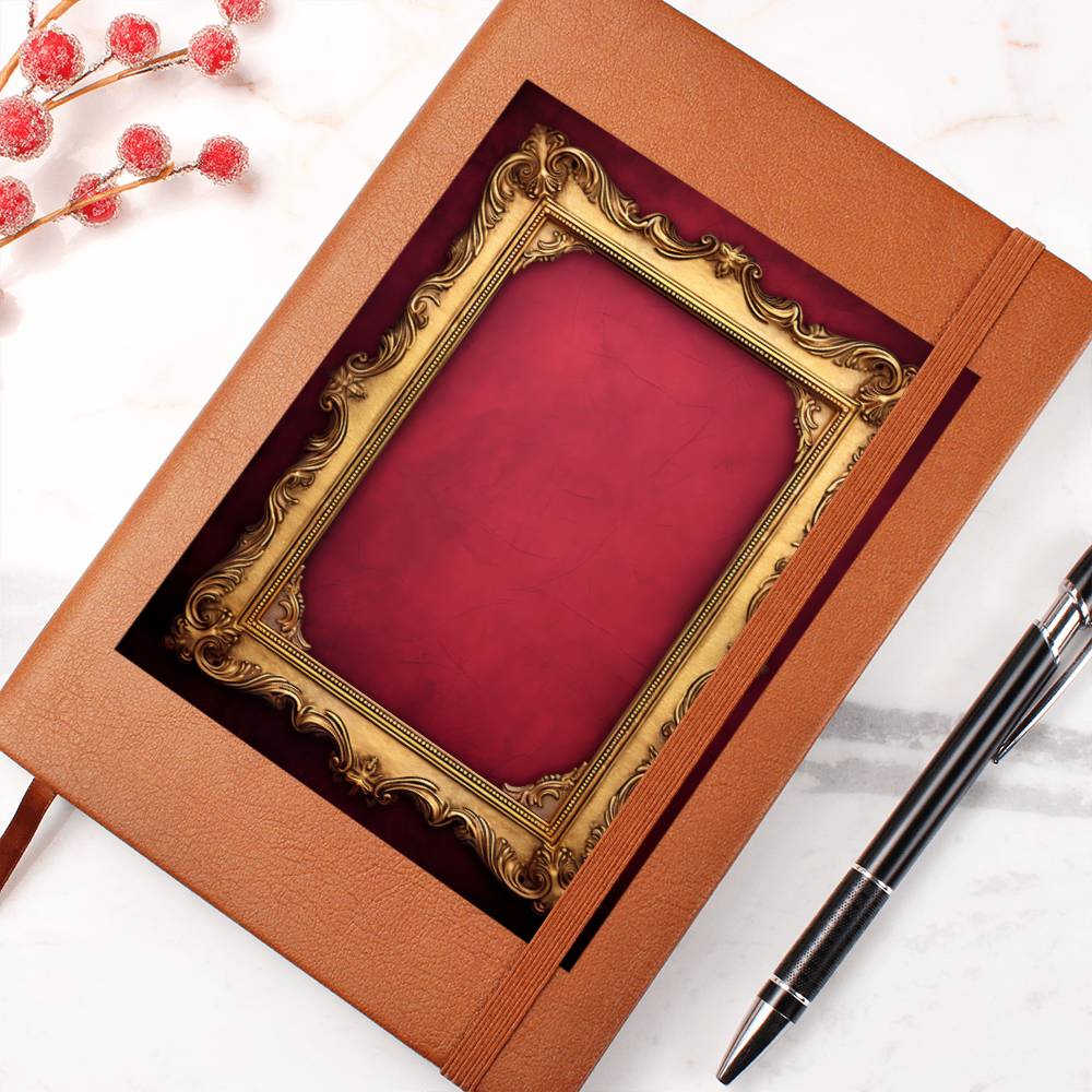 Ornate Gold Cover 056 - Vegan Leather Journal
