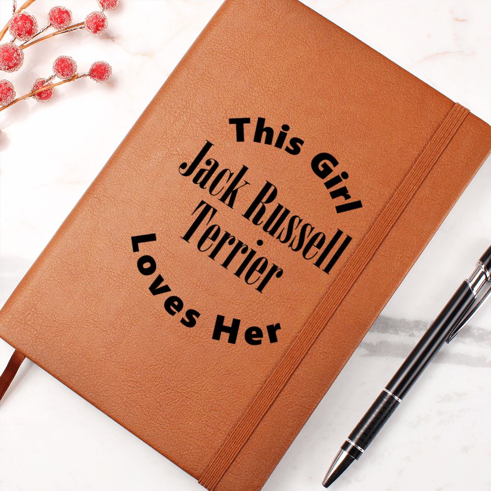 Jack Russell Terrier v2 - Vegan Leather Journal