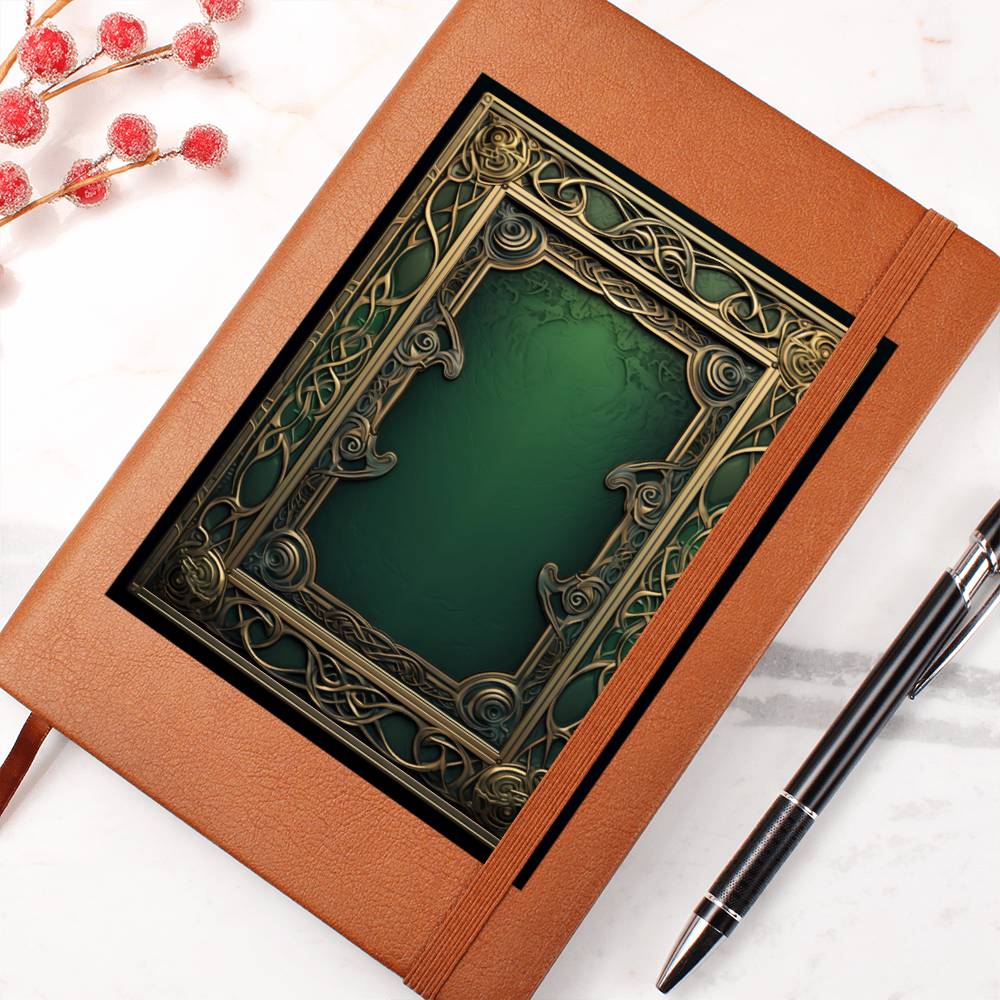 Ornate Gold Cover 035 - Vegan Leather Journal