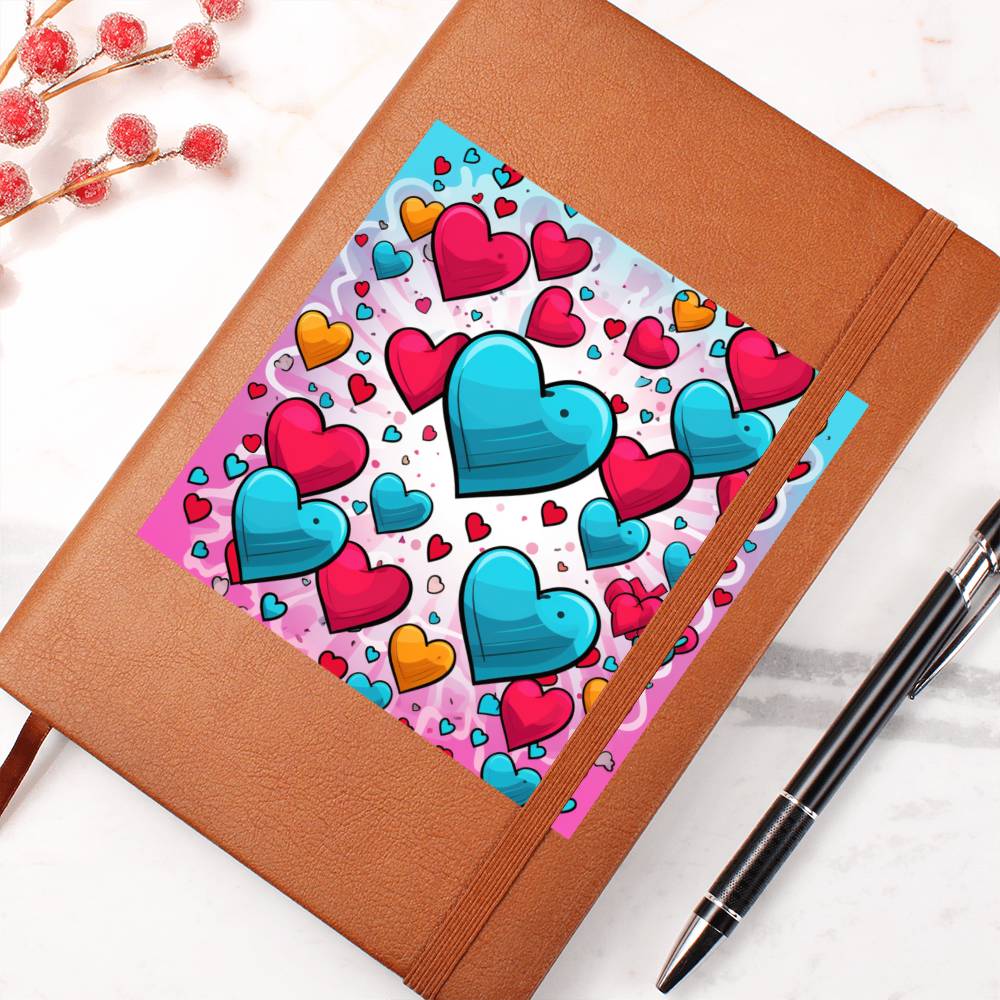 Valentine's Day Pop Art 19 - Vegan Leather Journal