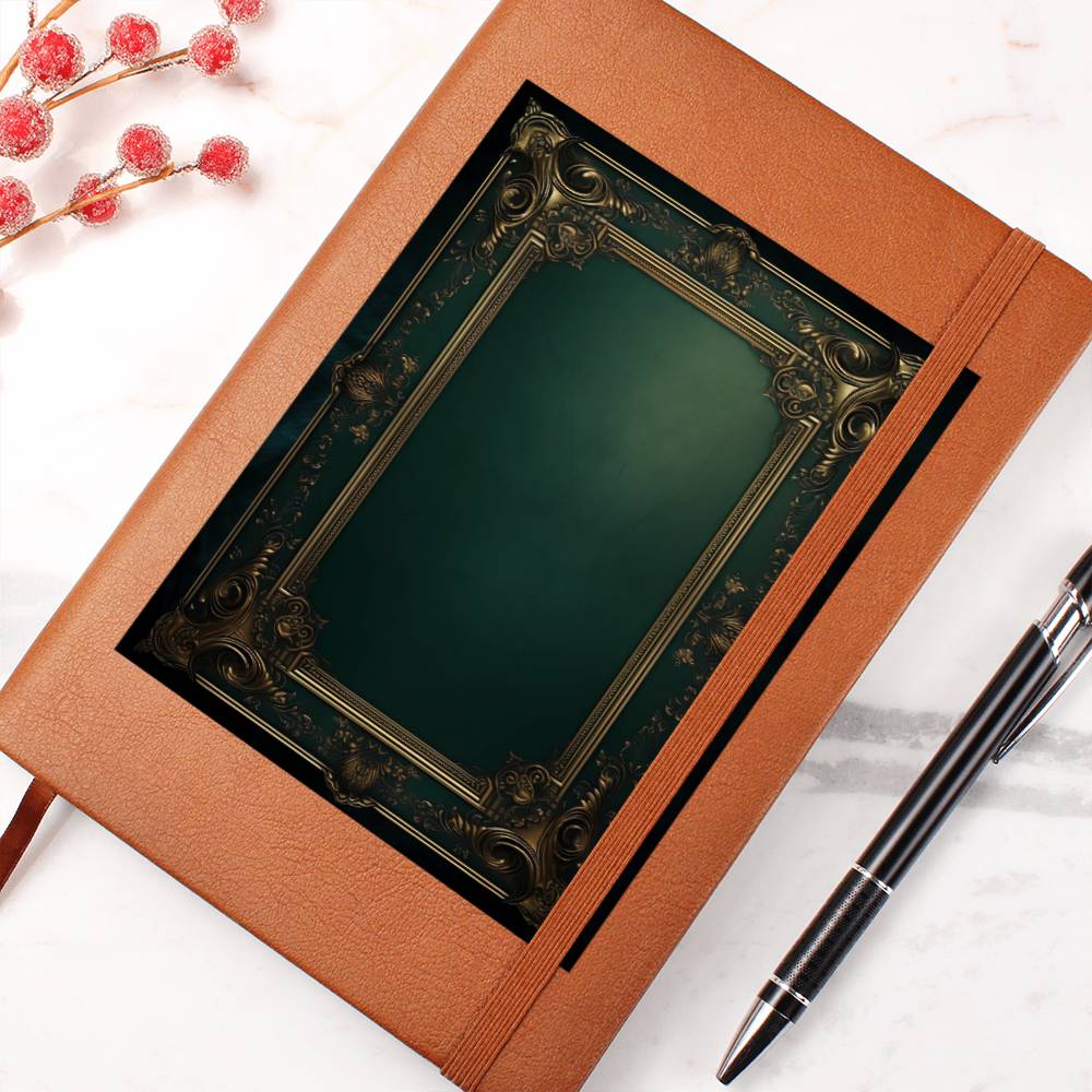 Ornate Gold Cover 068 - Vegan Leather Journal