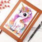 Cute Unicorn 095 - Vegan Leather Journal