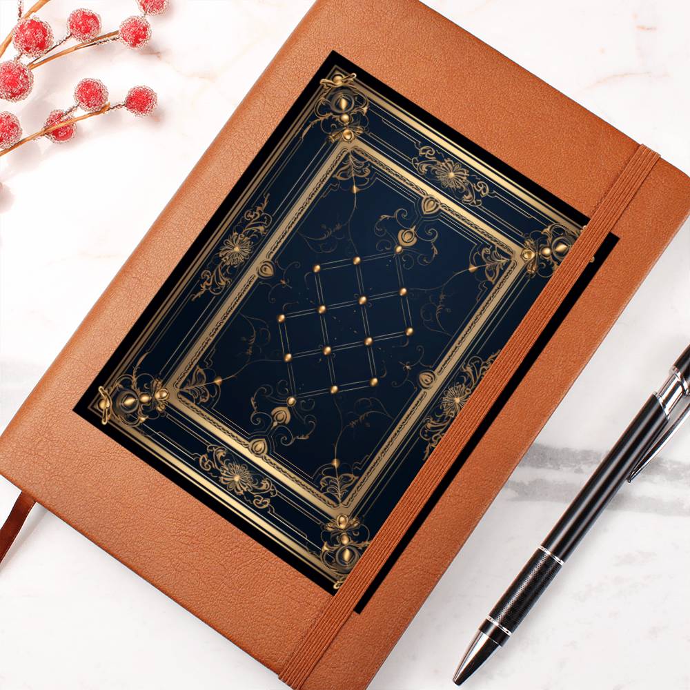 Ornate Gold Cover 100 - Vegan Leather Journal