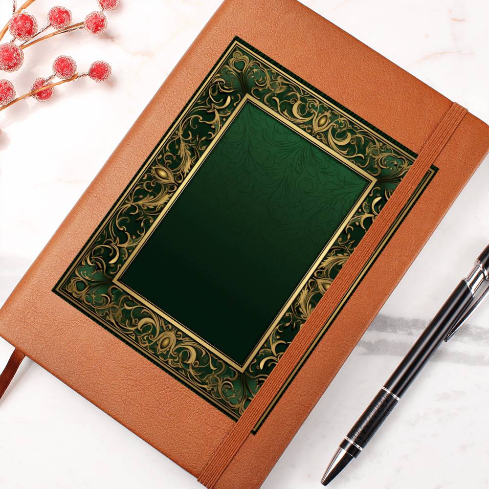 Ornate Gold Cover 091 - Vegan Leather Journal