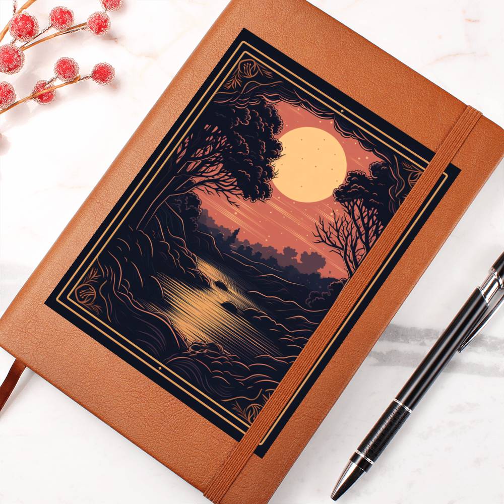 Minimalist BOHO Art 066 - Vegan Leather Journal