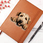 Soft Coated Wheaten Terrier Peeking - Vegan Leather Journal