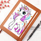 Cute Unicorn 066 - Vegan Leather Journal