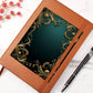 Ornate Gold Cover 054 - Vegan Leather Journal