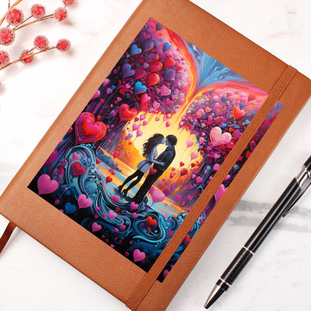 Valentine's Day Art 127 - Vegan Leather Journal