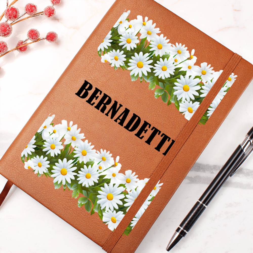 Bernadette (Playful Daisies) - Vegan Leather Journal