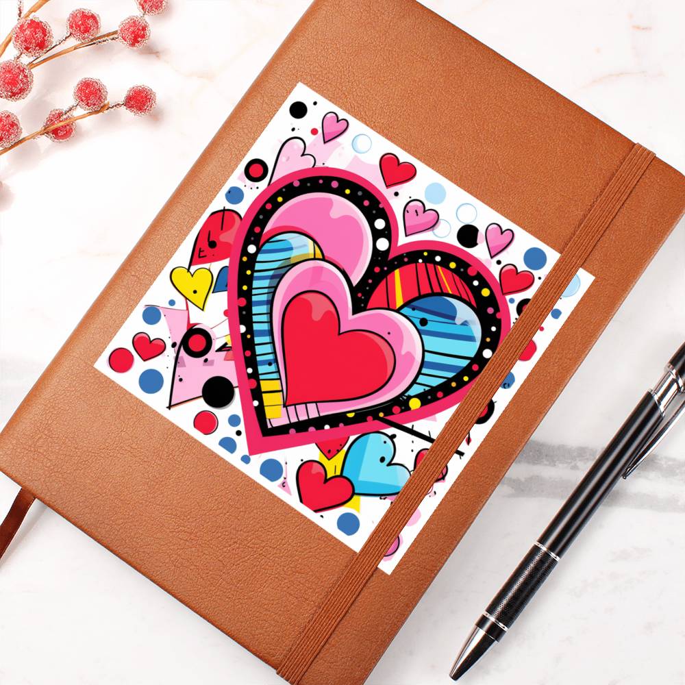 Valentine's Day Pop Art 23 - Vegan Leather Journal