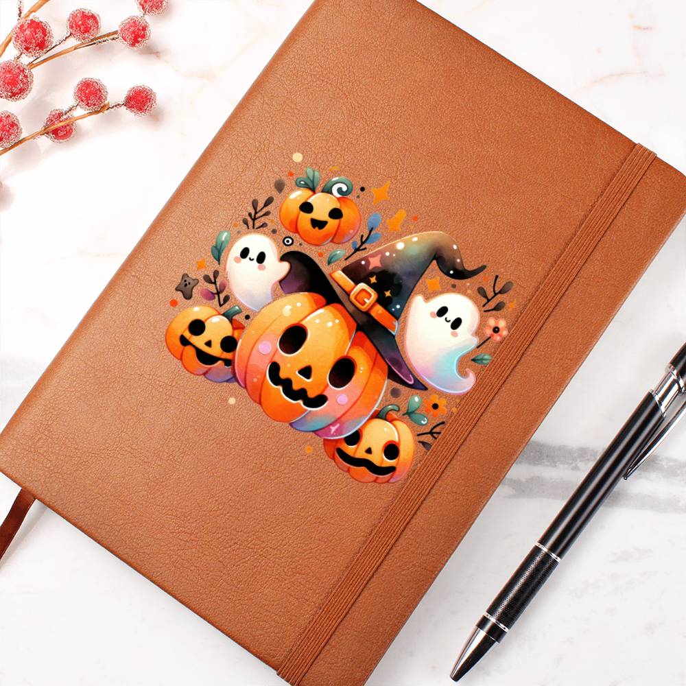 Cute Halloween Sticker 023 - Vegan Leather Journal