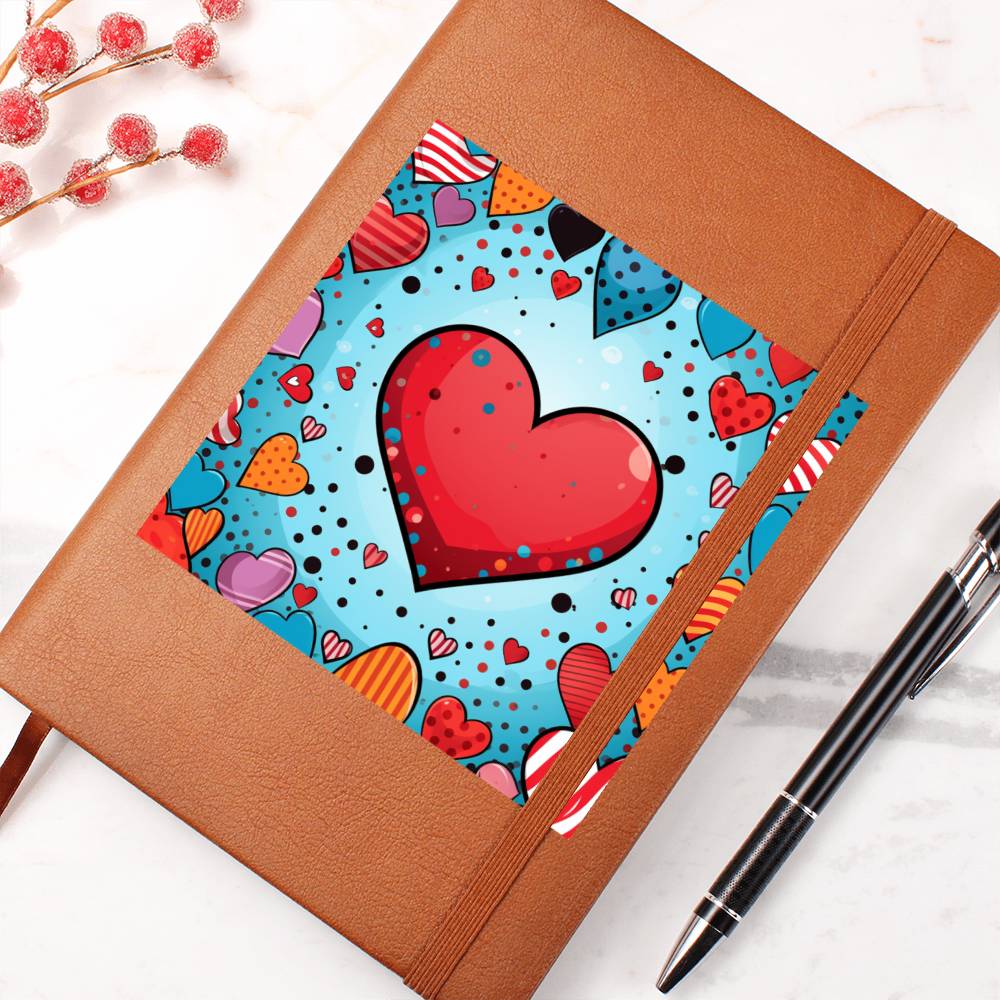 Valentine's Day Pop Art 16 - Vegan Leather Journal
