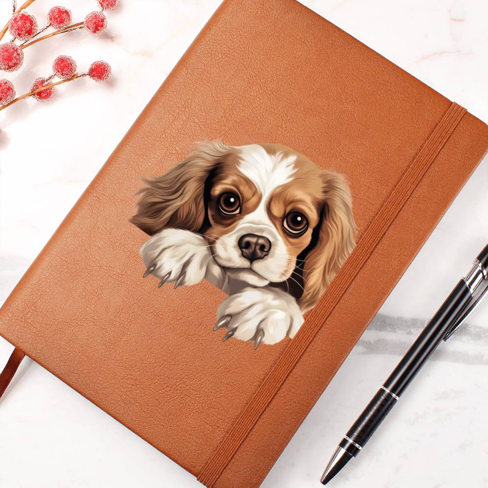 Harrier Peeking - Vegan Leather Journal