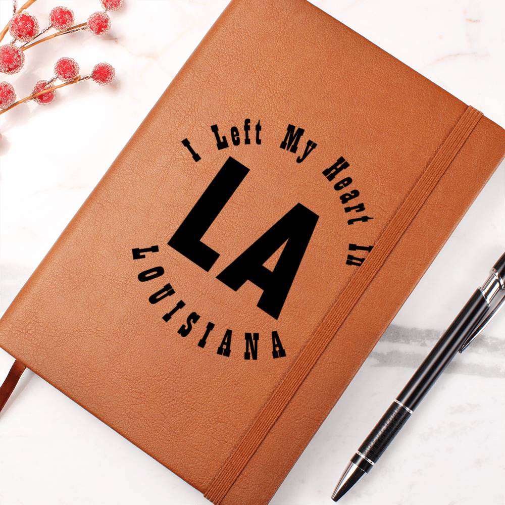 Heart In Louisiana v01 - Vegan Leather Journal