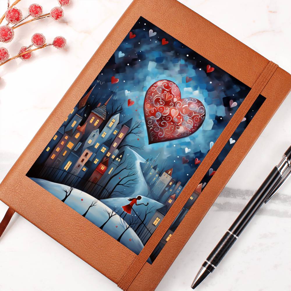Valentine's Day Art 212 - Vegan Leather Journal