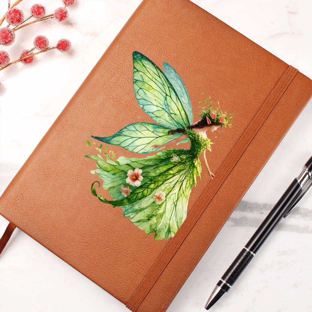 Magical Nature Forest Fairy 19 - Vegan Leather Journal