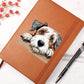 Sealyham Terrier Peeking - Vegan Leather Journal