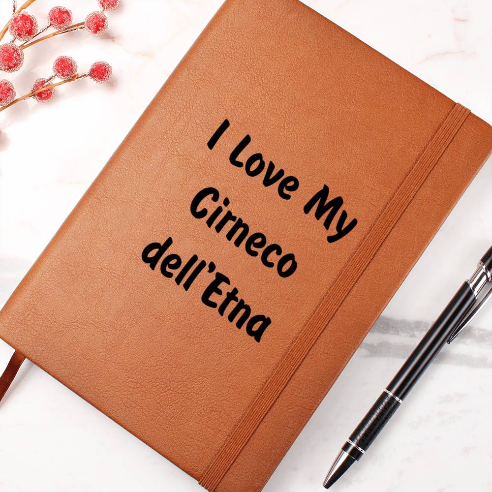 Love My Cirneco dell'Etna v4 - Vegan Leather Journal