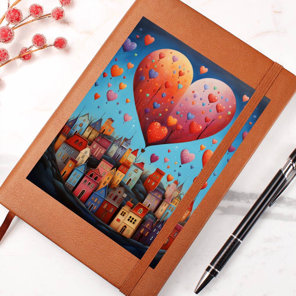 Valentine's Day Art 211 - Vegan Leather Journal