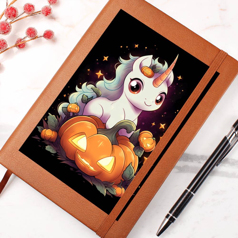 Cute Unicorn 088 - Vegan Leather Journal