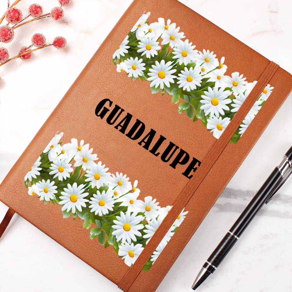 Guadalupe (Playful Daisies) - Vegan Leather Journal