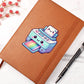 Cute Back to School Sticker 061 - Vegan Leather Journal