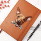 Cirneco dell’Etna Peeking - Vegan Leather Journal