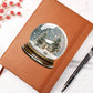 Watercolor Christmas Snow Globe 046 - Vegan Leather Journal