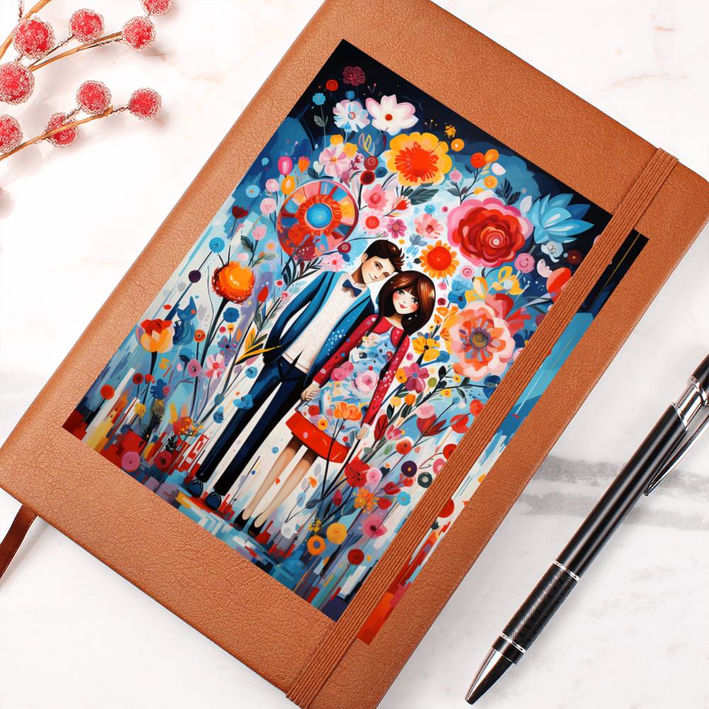 Valentine's Day Art 055 - Vegan Leather Journal