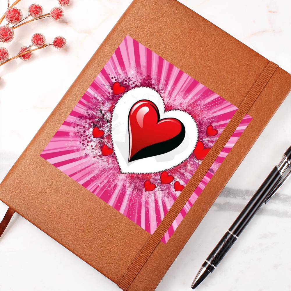 Valentine's Day Pop Art 06 - Vegan Leather Journal