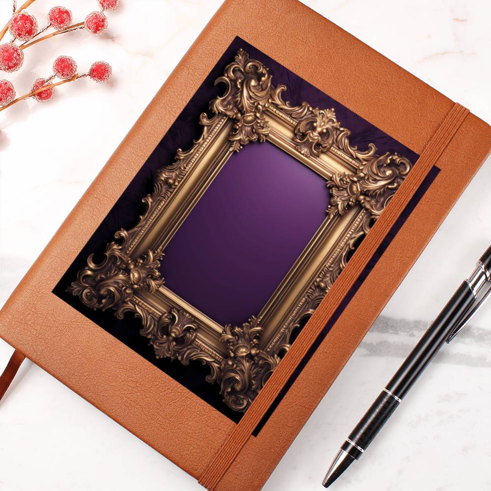 Ornate Gold Cover 043 - Vegan Leather Journal
