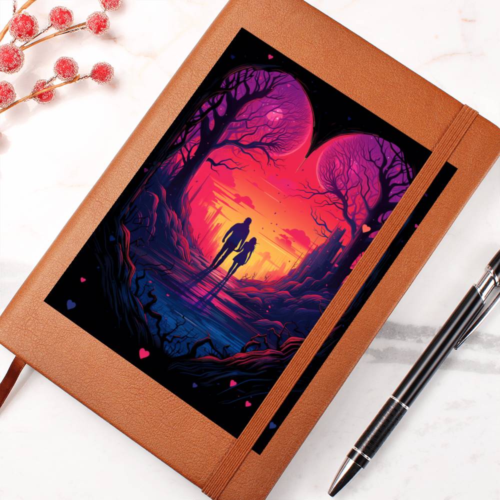 Valentine's Day Art 155 - Vegan Leather Journal