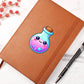 Cute Back to School Sticker 047 - Vegan Leather Journal