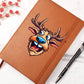 Funny Reindeer Face 05 - Vegan Leather Journal