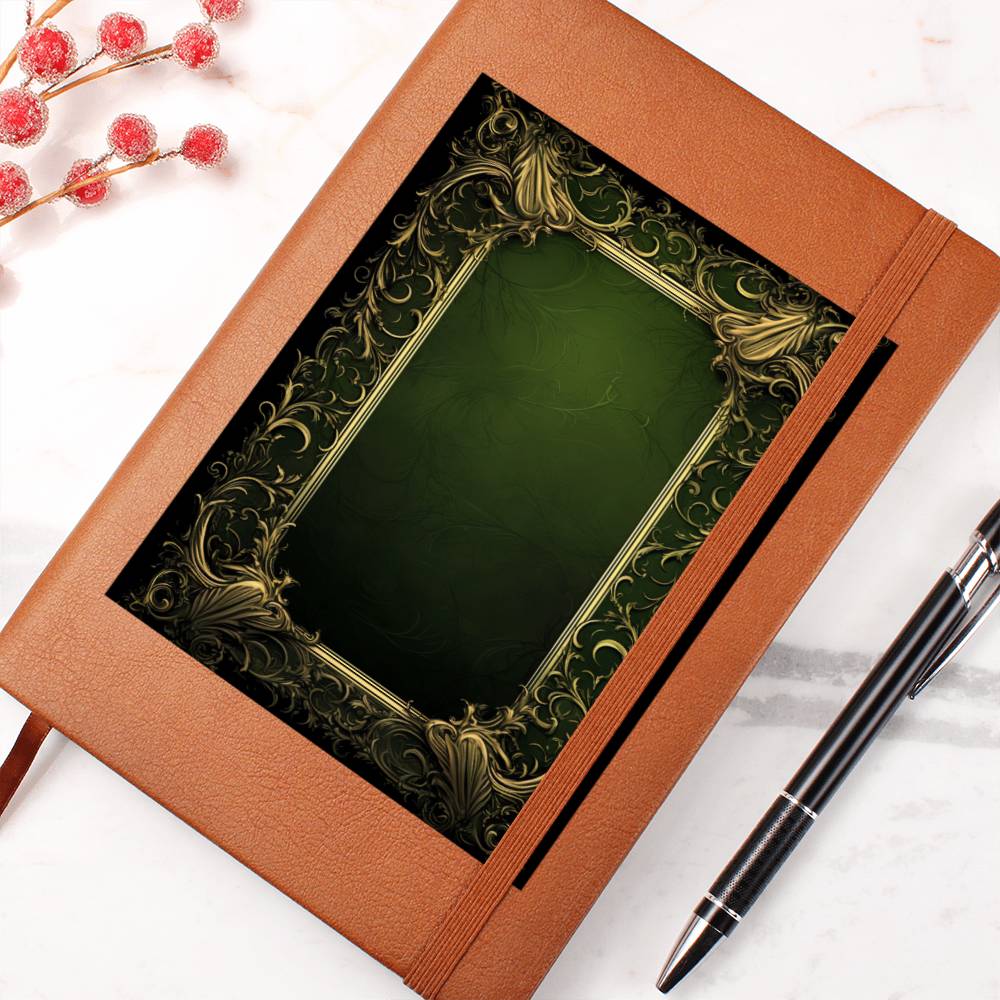 Ornate Gold Cover 071 - Vegan Leather Journal