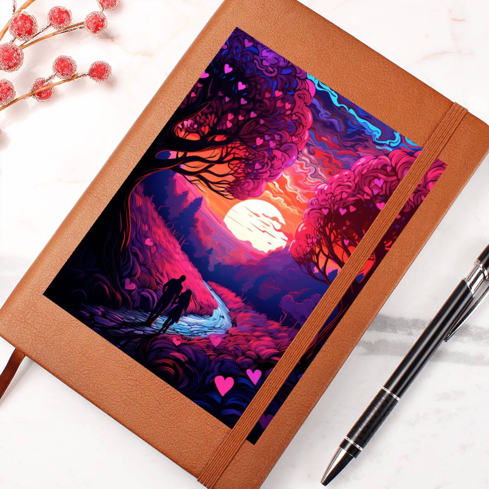 Valentine's Day Art 156 - Vegan Leather Journal