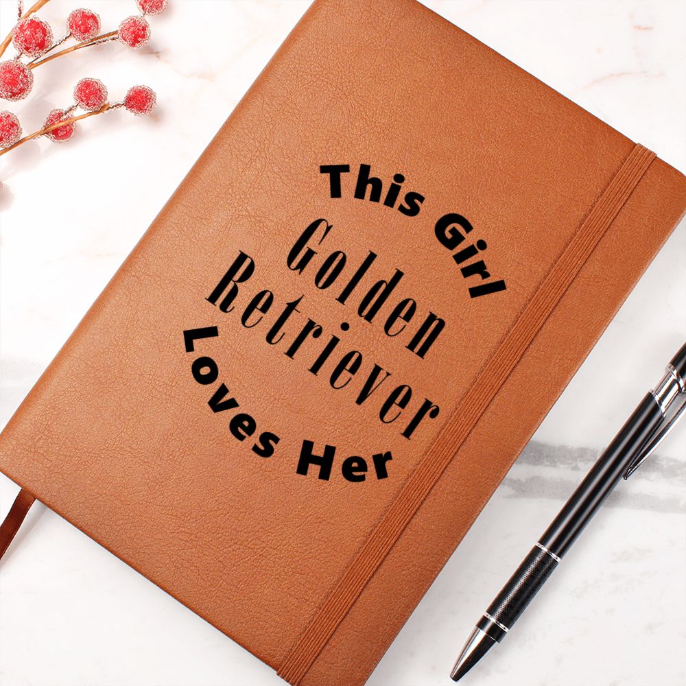 Golden Retriever v2 - Vegan Leather Journal