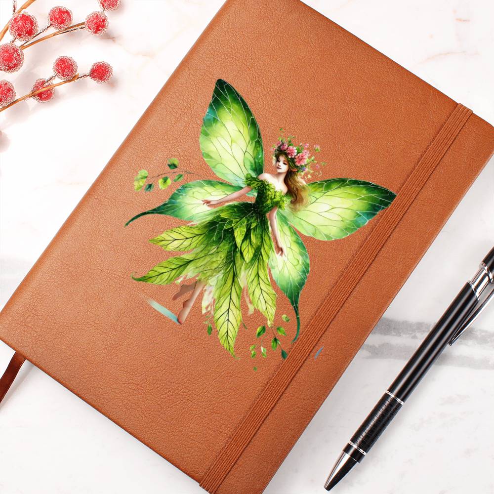 Magical Nature Forest Fairy 22 - Vegan Leather Journal