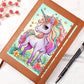 Cute Unicorn 057 - Vegan Leather Journal