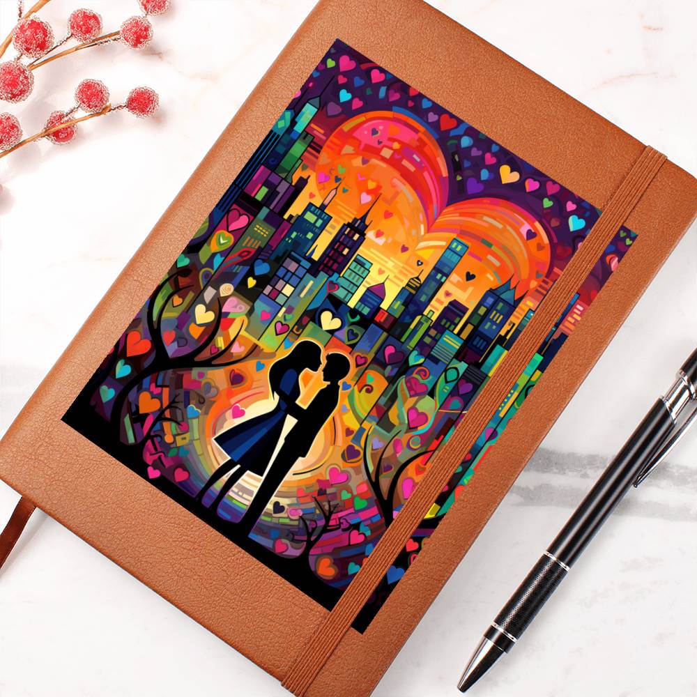 Valentine's Day Art 004 - Vegan Leather Journal