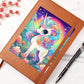 Cute Unicorn 005 - Vegan Leather Journal