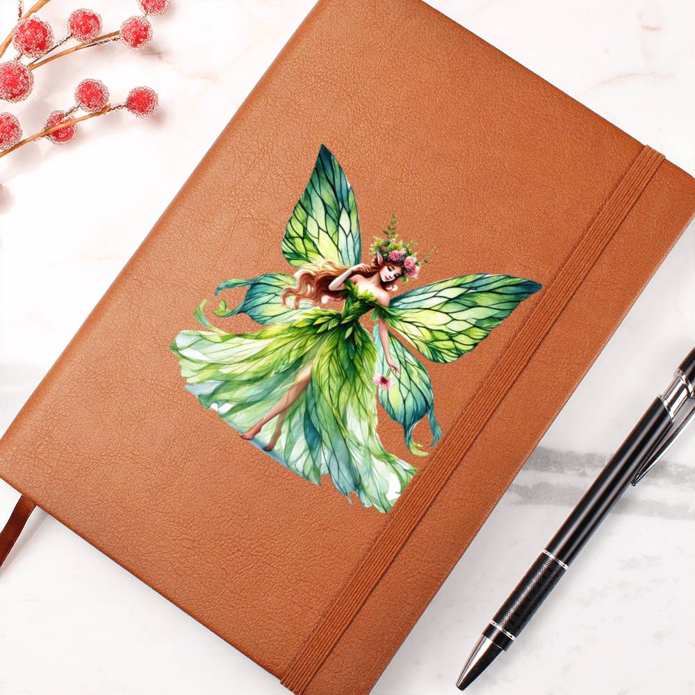 Magical Nature Forest Fairy 03 - Vegan Leather Journal