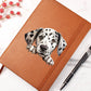 Dalmatian Peeking - Vegan Leather Journal