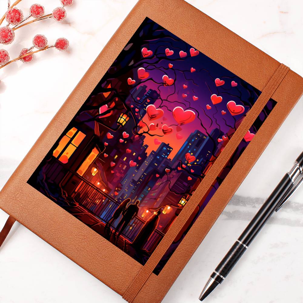 Valentine's Day Art 384 - Vegan Leather Journal