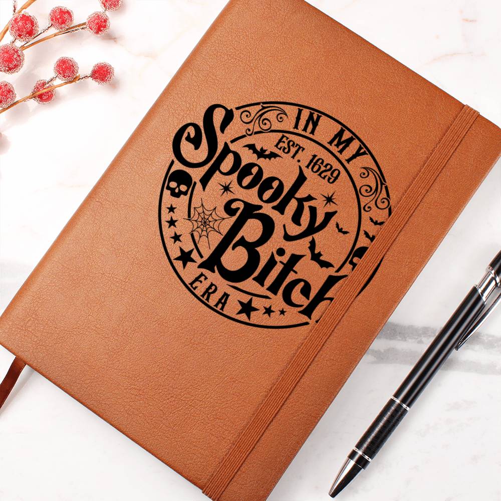 Vintage Halloween Signs 23 - Vegan Leather Journal