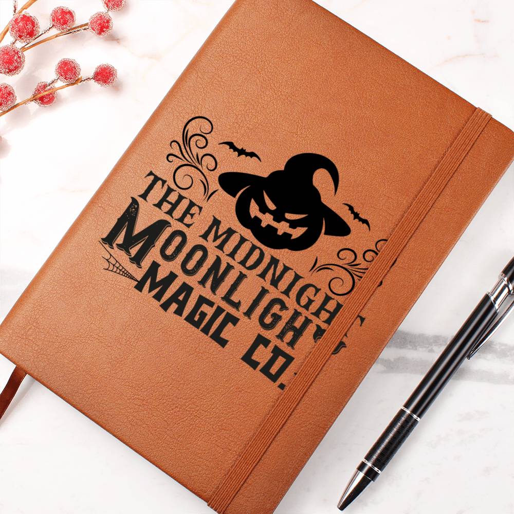 Vintage Halloween Signs 15 - Vegan Leather Journal