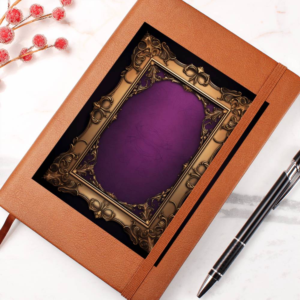 Ornate Gold Cover 024 - Vegan Leather Journal