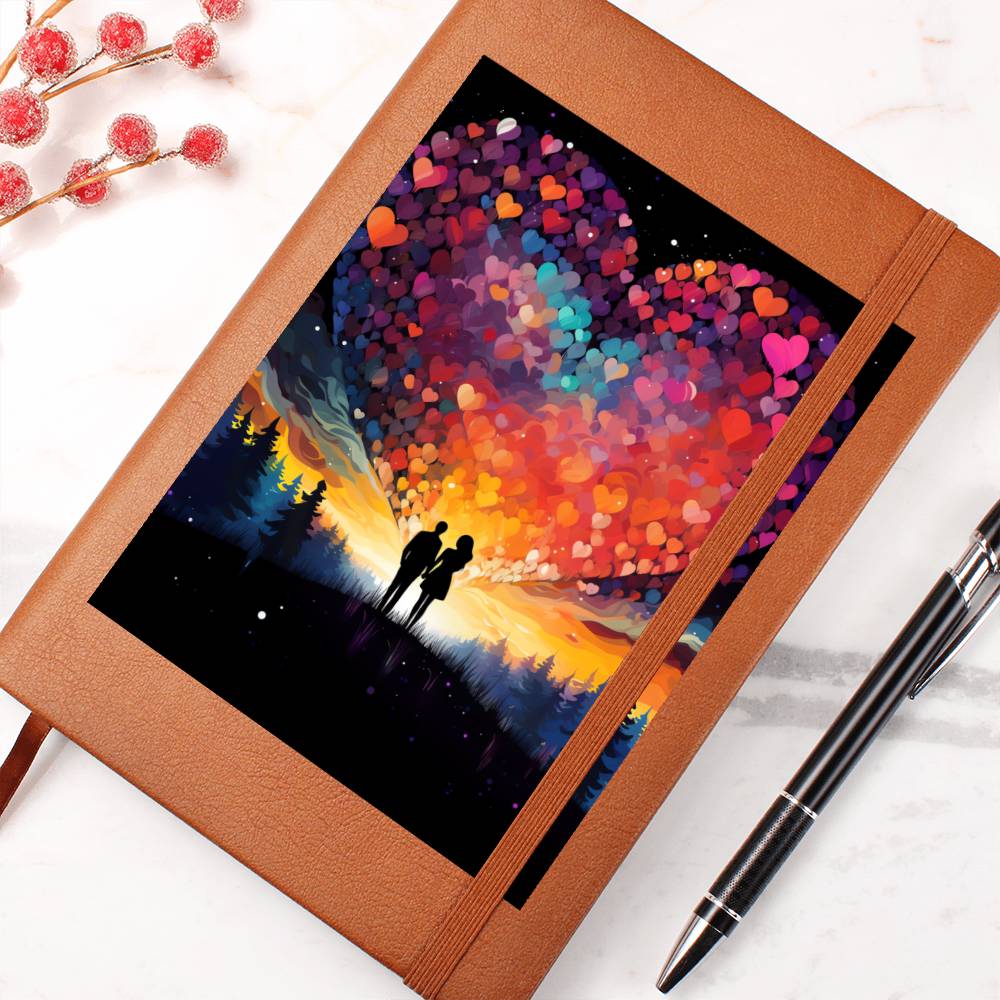 Valentine's Day Art 268 - Vegan Leather Journal