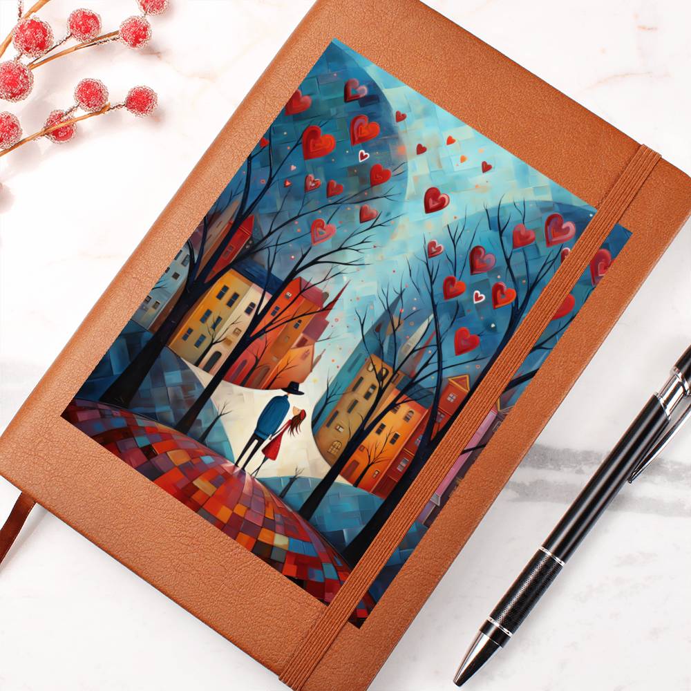 Valentine's Day Art 251 - Vegan Leather Journal